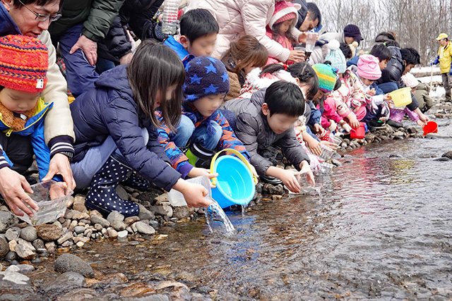 2019年3月31日「サケの出発式」を行いました